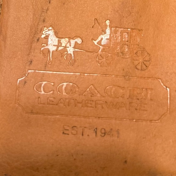 Coach Black Wristlet with Gold Accents - Picture 4 of 6